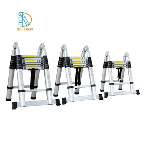 Échelle télescopique en aluminium pliable, échelle télescopique multi-positions avec barre de soutien - Product Image 5