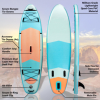 Planche à pagaie gonflable de 10'6 "avec accessoires haut de gamme, planche en EVA antidérapante pour jeunes et adultes