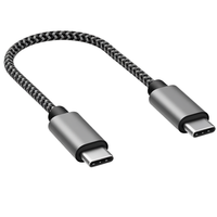 Câble de charge rapide USB-C 240W PD3.1 en aluminium et nylon de 0,15 m pour iPhone 17/16/15 Pro Max, pour A16/A17, pour iPad Pro