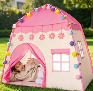 Mignonne tente de jeu pour enfants à prix avantageux, grande taille, en tissu Oxford 210T, pliable et pop-up, pour usage <span class=keywords><strong>intérieur</strong></span> et extérieur par les bébés - Product Image 6