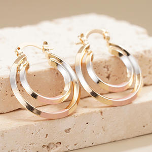 Aretes de Aro Aubetteil, Chapados en Oro de 18K, Aleación de Zinc, Estilo Clásico, Joyería de Moda Unisex - Product Image 5