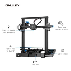 Imprimante 3D Creality Ender-3 V2 avec plateau en verre, impression silencieuse, kit DIY abordable, imprimante 3D de bureau - Product Image 1