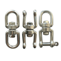 Chaîne à maillons doubles en acier inoxydable avec anneau pivotant en acier pour la mise en rigging