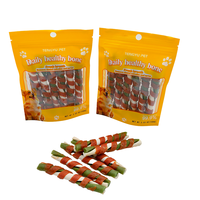 Friandises dentaires pour chiens riches en protéines, enveloppées de viande, sans céréales, saveur menthe, pour le soin des articulations
