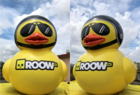 Ballon géant gonflable en PVC personnalisé BOYI, en forme de canard de dessin animé, pour événements commerciaux et fêtes