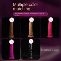 Dildo realista de silicona líquida para mujer, simulación anal con ventosa, correa para lesbianas, consolador curvo 100% impermeable, juguetes sexuales para adultos