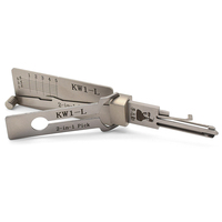 Lishi 2 en 1 KW1-L KW5-L SC1-L SC4-L Outil de décodage et de crochetage 2-en-1 pour serrures de porte de véhicule, Outil de serrurier Lishi