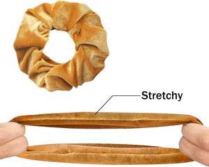 Coleteros Elásticos de Terciopelo para Otoño e Invierno, Accesorios para el Cabello, Coleteros Suaves de Color Rojo y Rosa para Mujeres y Niñas - Product Image 3