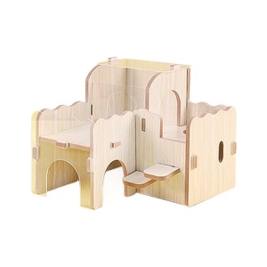Casa de Madera para Hámster Sunshine Villa, Muebles Multifuncionales para Mascotas, Tamaño Pequeño para Hámster - Product Image 1