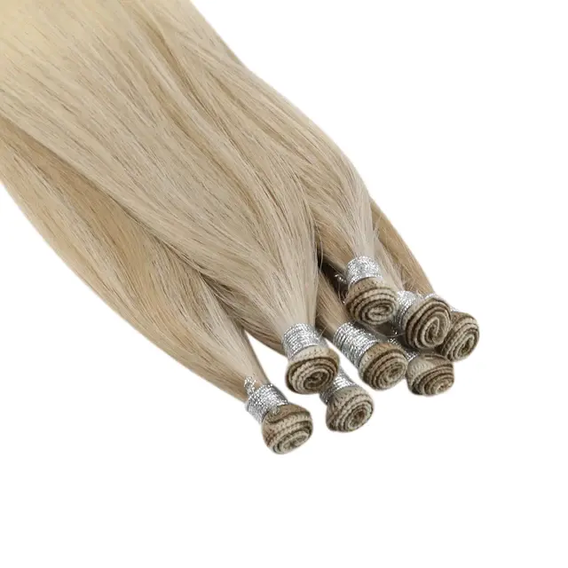 Yading新しい横糸人気の人毛エクステンションシームレスレミージニアスヘアハンドタイド横糸