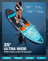 PF, venta al por mayor, mesa de pesca, tabla de Paddle inflable Sup, tabla de Surf para deportes acuáticos con asiento, soporte para caña de pescar