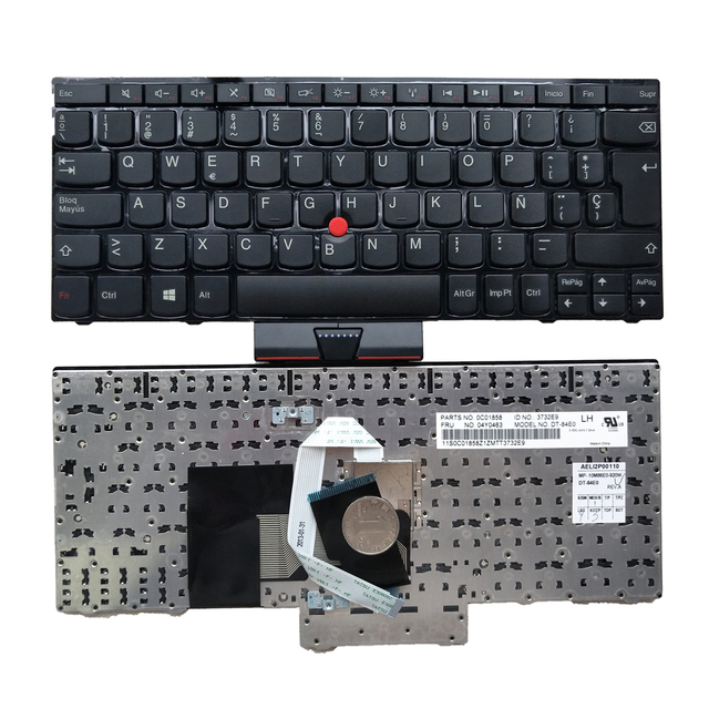 Replacement Keyboard for Lenovo Thinkpad X121E X130E X131e X140E E220S E220S E11 E12 E125 S220 X131 E120 Black Frame Red Point