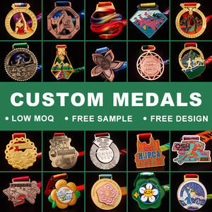 Medaglia Sportiva in Lega di Zinco 3D Personalizzata con Logo, Premio per Calcio, Basket, Nuoto, Corsa, Produzione all'Ingrosso - Product Image 6