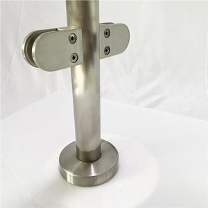 Balustrade en verre balustrade poteau miroir poteau en acier inoxydable main courante clôture de jardin avec siège supérieur - Product Image 4