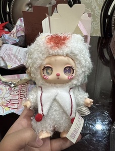 Adorable bébé trois <span class=keywords><strong>Lila</strong></span> chat chanceux 3ème génération figurine en peluche fantaisie pays des merveilles série mystique boîte aveugle breloque décorative pour - Product Image 6