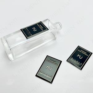 DIY Design Luxury Cosmetics Packing Nameplate Custom Logo Aluminium 3D Relief <b>Labels</b> Metal <b>Sticker</b> for Fragrance Package - Product Image 2