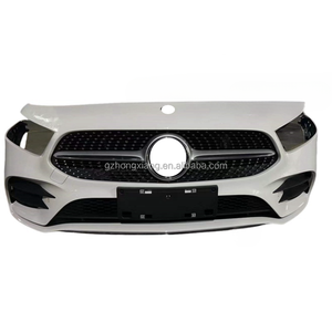 El conjunto de parachoques delantero <span class=keywords><strong>rojo</strong></span> <span class=keywords><strong>Mercedes</strong></span> Clase A W177 2011-2018 es adecuado para los faros delanteros A200 Grille A260 y la luz antiniebla <span class=keywords><strong>A180</strong></span> - Product Image 5