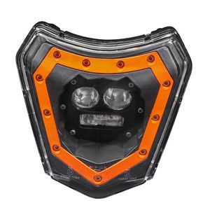 Phares LED pour moto Zuqing HL114 orange, faisceau haut et bas, feux de jour pour motos tout-terrain - Product Image 3