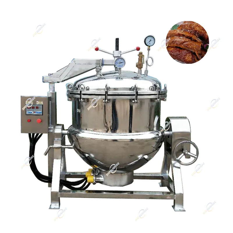 Electric Heating Type Industrial 100l 200l 300l 500l 600l 800l 1000l 1000 Liter High Pressure Cooking Pot Machine