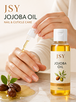 Minyak Jojoba Label Pribadi 100mL Minyak Perawatan Pelembap Pijat Rambut & Tubuh Alami Berbahan Dasar Botani OEM ODM Produsen Kustom Grosir