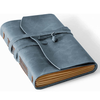 Diario de Cuero Genuino Hecho a Mano con Tapa Blanda, Cuaderno de Bocetos, Diario de Viaje, Papel en Blanco para Escribir, Cuaderno de Notas, Papelería