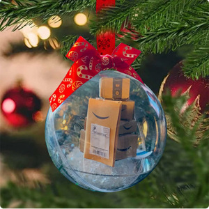Decoración navideña Bola de cristal de adornos de esfera de <span class=keywords><strong>Navidad</strong></span> blanca Lisa vacía - Product Image 5
