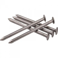 Clavos Comunes de Hierro Galvanizado con Anillo y Cabeza Redonda, Acabado Brillante, para Construcción de Madera, Estructuras y Trabajos en Madera
