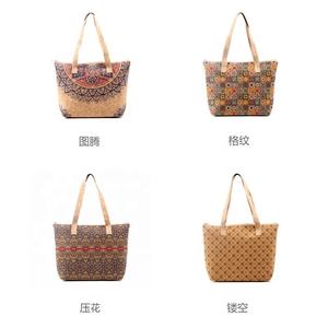 Bolsa de corcho importada de Portugal, bolsa de almacenamiento portátil <span class=keywords><strong>con</strong></span> tótem de viento nacional <span class=keywords><strong>con</strong></span> impresión digital HD - Product Image 5