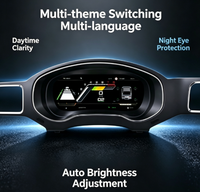 Yuefu - Tableau de bord numérique LCD complet de 10,25 pouces avec système d'exploitation LINUX - Cockpit virtuel pour VW Jetta - CarPlay sans fil