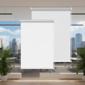 ม่านม้วนสีพื้น Erpsl ขนาด 180x180 ซม. สีขาว สำหรับใช้ในสำนักงานและที่บ้าน - Product Image 2