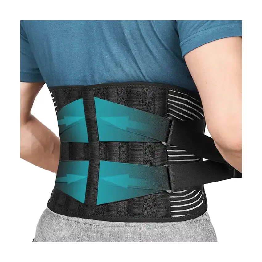 Soporte lumbar médico para adultos de alta calidad, elástico, transpirable, Spandex, cinturón de soporte para la espalda, tirantes para la espalda, soporte para la cintura