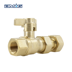 <span class=keywords><strong>Vanne</strong></span> à boisseau sphérique en laiton verrouillable manuellement BMAG DN15-DN20 1/2"-2" filetage femelle avec joint PTFE <span class=keywords><strong>pour</strong></span> compteur d'<span class=keywords><strong>eau</strong></span> - Product Image 4
