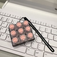Jouet anti-stress en plastique en forme de chat, clavier testeur 9 touches avec bouton de décompression transfrontalier, jouet à presser pour les doigts de téléphone