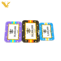 Jetons de poker en acrylique écologiques de luxe YH China avec logo et poids personnalisés, options rondes/carrées pour utilisation en casino