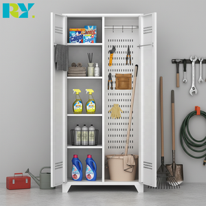 <span class=keywords><strong>Armoire</strong></span> de rangement en acier moderne verrouillable pour l'organisation du garage, systèmes muraux, maisons, buanderies, usage extérieur et scolaire - Product Image 3