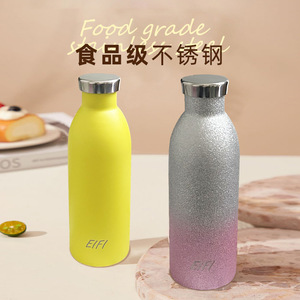 Eifi Water <b>Bottle</b> 500ml Insulated Stainless Steel For Home Office Travel - Product Image 3