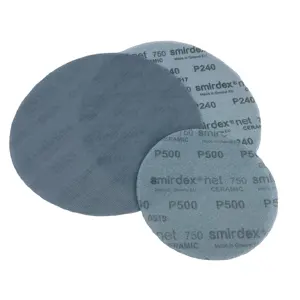 Smirdex 750 Ceramic PA Net Disco de lijado de 225mm Disco de lijado abrasivo Disco de lijado redondo para paneles de yeso para construcción