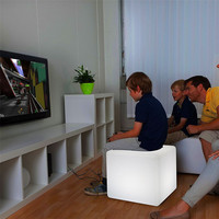 Meubles de jardin modernes pour discothèque, événements en plein air, fêtes, mariages, chaise, table, tabouret de bar lumineux à LED