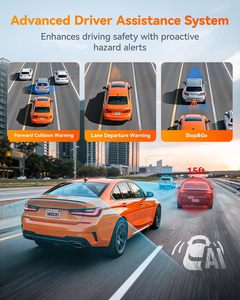 <span class=keywords><strong>Cam</strong></span>éra embarquée Wolfbox X3 2.5K 1440P STARVIS 2 IMX675 ADAS avant/arrière avec WiFi 5.8GHz, GPS, écran tactile, capteur G et enregistrement en boucle - Product Image 4