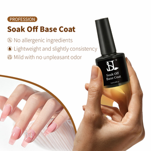 HS OEM Base Coat en <span class=keywords><strong>Gel</strong></span> Fácil de Despegar 7ml Sin Limpieza Removible por Inmersión Cumple con las Normas de la UE UV LED para Salón de Uñas - Product Image 4