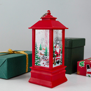 Lanterne de Noël, petite lampe à vent avec motif de cerf, à suspendre ou à poser, décoration de Noël intérieure et extérieure, cadeau de Noël en solde - Product Image 3