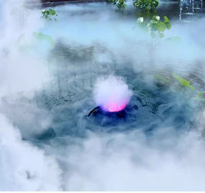 <strong>Solar</strong> Ultrasonic Atomizer Rockery Fish Pond Fish Tank Landscape Humidification Air Purification Human Body Induction Fogging - Product Image 2