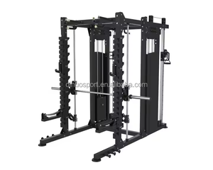 Đa chức năng Smith Squat thiết bị tập thể dục lồng huấn luyện viên tập thể dục & cơ thể xây dựng cáp chéo máy với 2.2m <span class=keywords><strong>bar</strong></span> /80kg ngăn xếp - Product Image 2