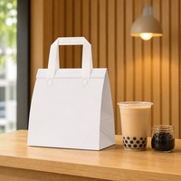 Sac isotherme non tissé personnalisé avec logo, sac à emporter jetable pour la livraison de café, imperméable, écologique, 4-20L