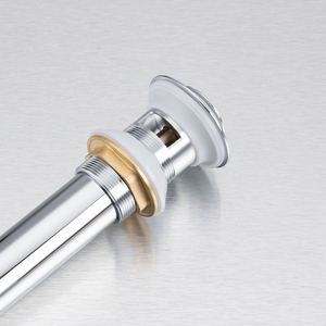 Desagüe de Lavabo Tamaño Norteamérica, Totalmente en Latón Cromado, Tapón Pequeño, Sistema Click Clack con Rebosadero - Product Image 5