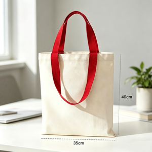 Sac fourre-tout en toile pas cher en gros avec logo personnalisé, sacs en toile pour femmes, sac fourre-tout en toile de coton personnalisé avec poche zippée - Product Image 5