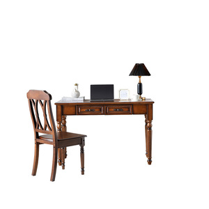 Solid Wood American Style <b>Desk</b> With Drawer For Study Home Office <b>Computer</b> Use - Product Image 4