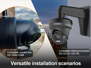 Livraison gratuite, stock US, 2 caméras PoE noires 8MP avec lumière stroboscopique et alarme sonore, caméra de sécurité à tourelle métallique avec micro intégré - Product Image 4