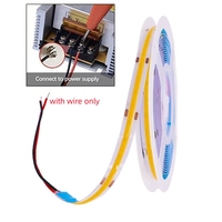Led Cob Strip FCOB Fleksibel Strip Cahaya Usb Tv Backlight Flex 5V Ultra Tipis Cob Led Strip Kecil