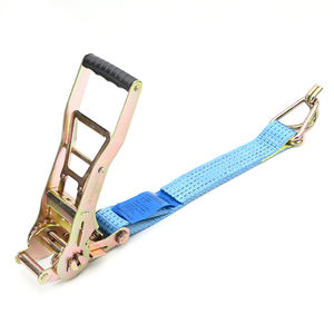 Sangle d'arrimage de cargaison poignée <span class=keywords><strong>Ergo</strong></span> Extra longue 2 "50MM 5T force de rupture sangles à cliquet de camion avec crochet de cygne - Product Image 3